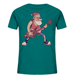 Bild in Slideshow öffnen, T-Shirt - Rockin&#39; Santa - Kids Organic Shirt

