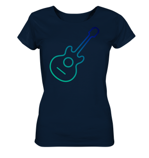 Bild in Slideshow öffnen, T-Shirt - Aetherial Guitar - Ladies Organic Shirt
