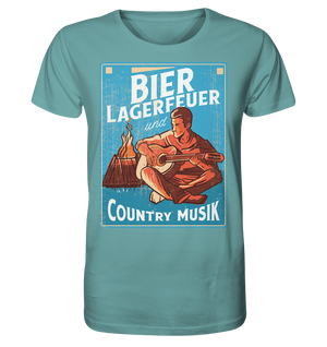 Bild in Slideshow öffnen, T-Shirt - Bier, Lagerfeuer, Countrymusik - Gentlemen - Organic Shirt
