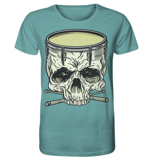 Bild in Slideshow öffnen, T-Shirt - King Skull Drum, 1st of All - Gentlemen - Organic Shirt
